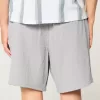 Above-the-Knee Crinkle Cotton Shorts