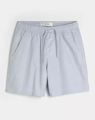 Above-the-Knee Linen-Blend Shorts