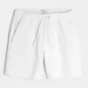 Above-the-Knee Linen-Blend Shorts