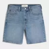 Above-the-Knee Loose Denim Shorts