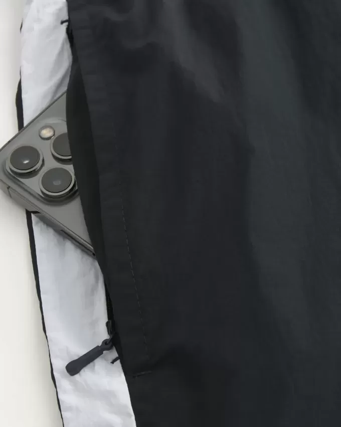 Above-the-Knee Nylon Track Shorts