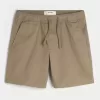 Above-the-Knee Twill Pull-On Shorts