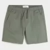 Above-the-Knee Twill Pull-On Shorts