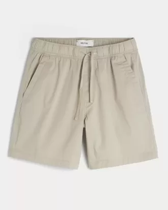 Above-the-Knee Twill Shorts