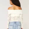 All-Over Lace Off-the-Shoulder Top