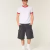 At-the-Knee Baggy Cargo Shorts