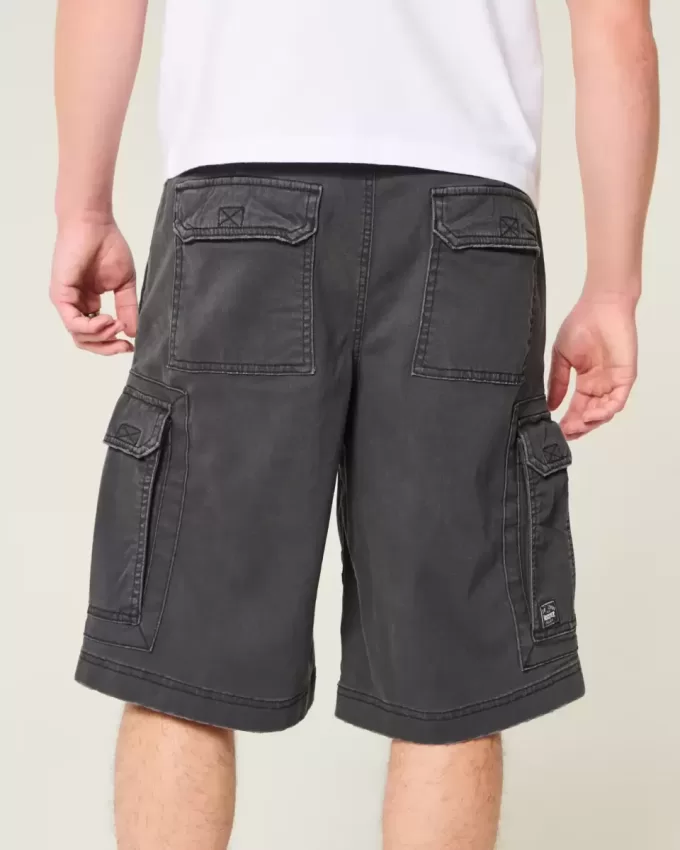 At-the-Knee Baggy Cargo Shorts