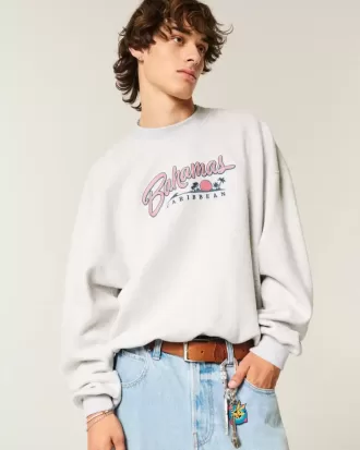 Baggy Cinch Bahamas Graphic Crew Sweatshirt