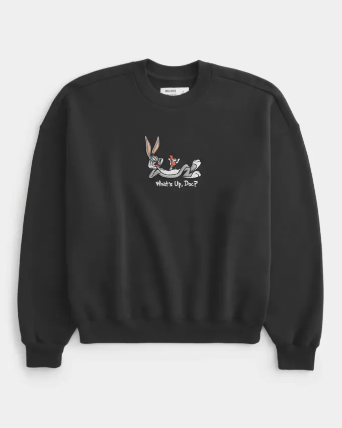 Baggy Cinch Bugs Bunny Graphic Crew Sweatshirt