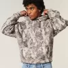 Baggy Cinch Camo Hoodie