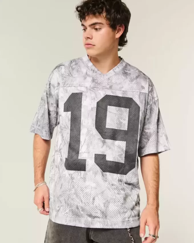 Baggy Graphic Camo Jersey