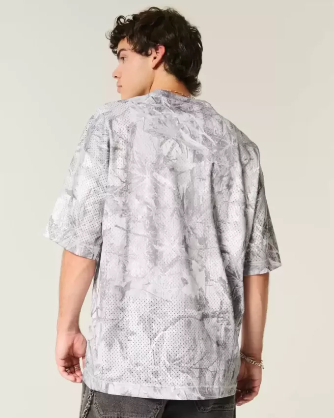 Baggy Graphic Camo Jersey