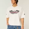Baggy Heavyweight Crop Chevrolet Graphic Tee