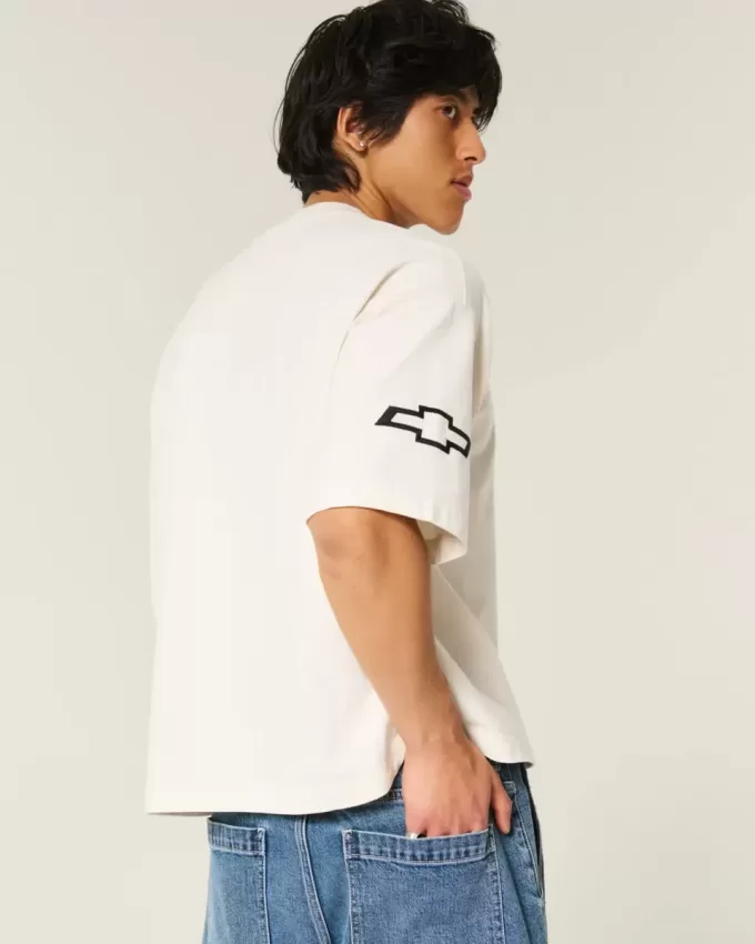 Baggy Heavyweight Crop Chevrolet Graphic Tee