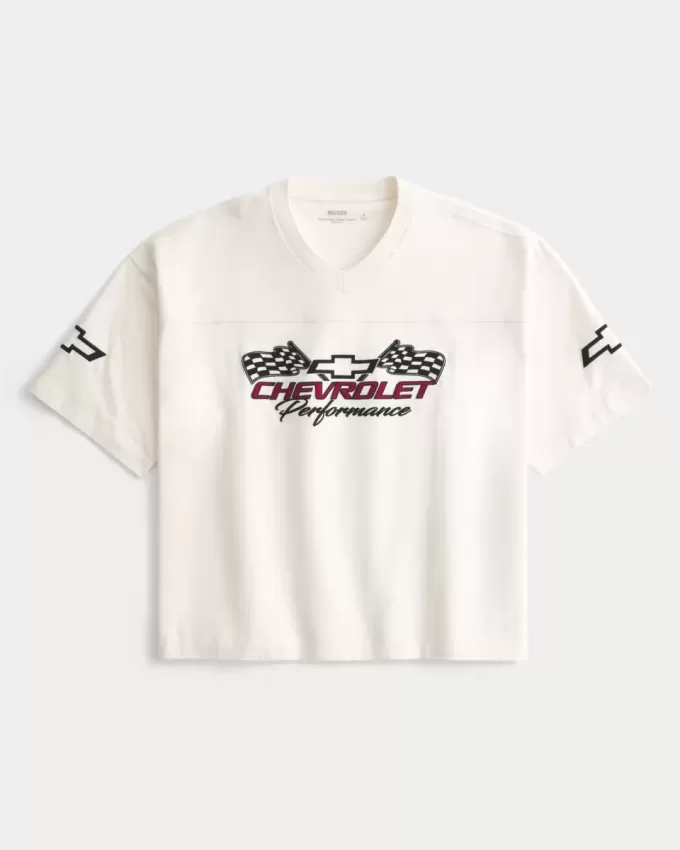 Baggy Heavyweight Crop Chevrolet Graphic Tee