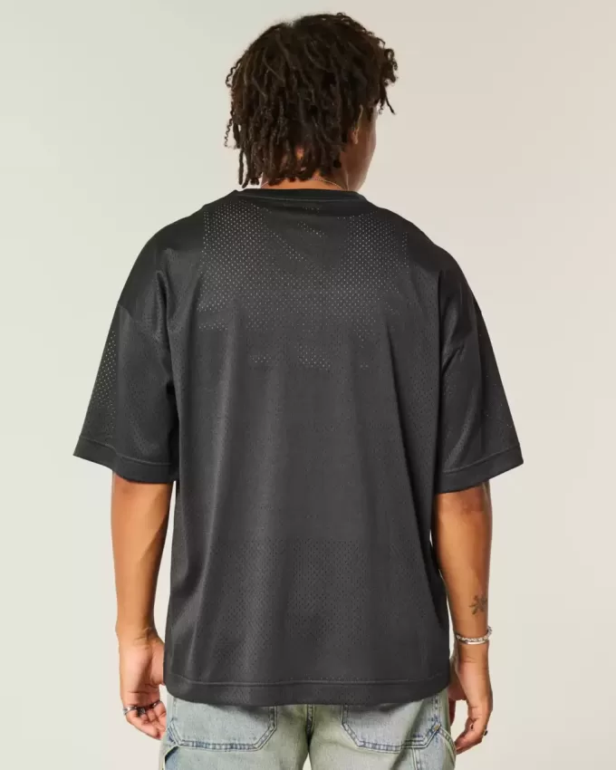 Baggy Pattern Graphic Jersey