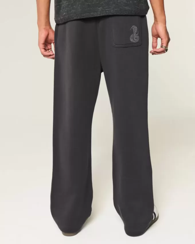 Baggy Snake Graphic Sweatpants