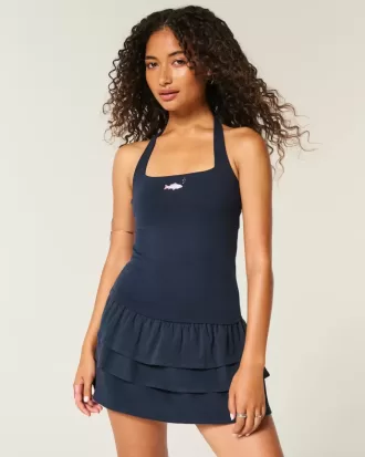 Beaded Graphic Halter Top