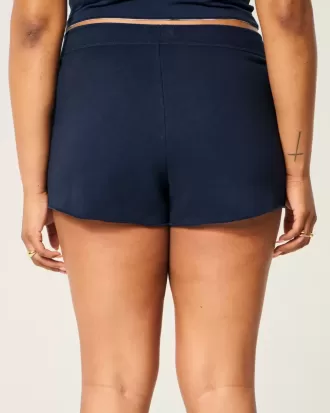 Bear Graphic Mini Fleece Shorts