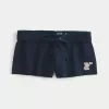Bear Graphic Mini Fleece Shorts