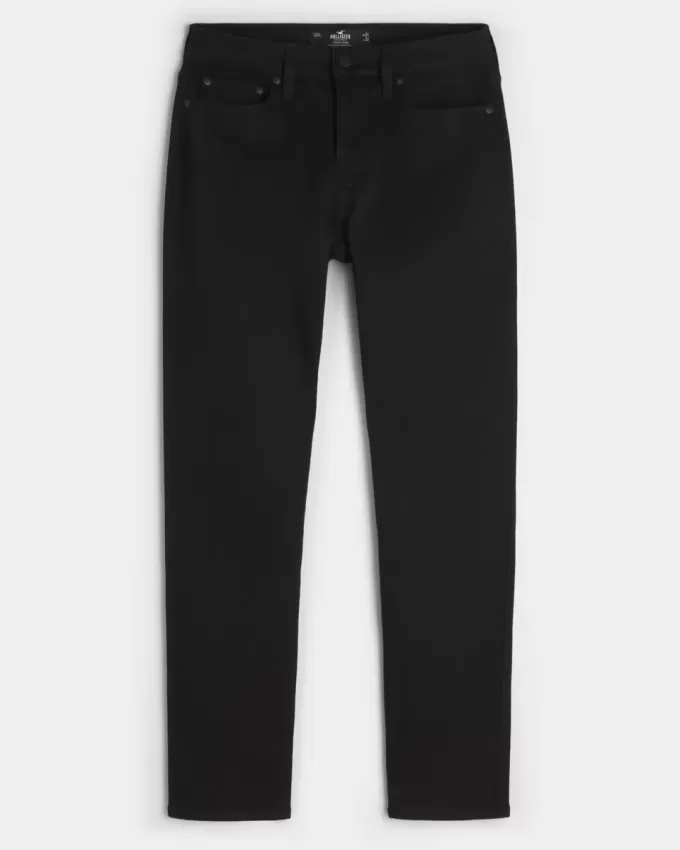 Black No Fade Athletic Skinny Jeans