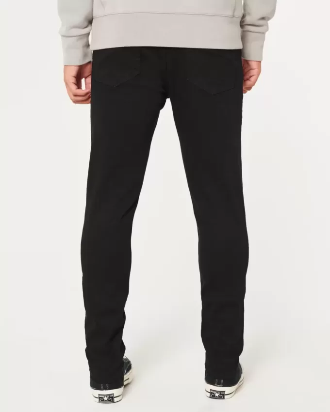 Black No Fade Athletic Skinny Jeans