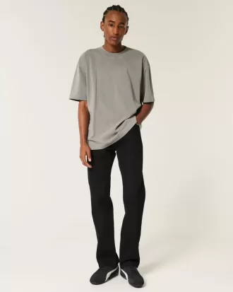 Black No Fade Straight Jeans