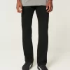 Black No Fade Straight Jeans