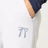 Bow Graphic Straight Sweatpants