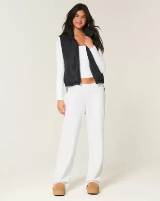 Bow Pattern Puffer Vest