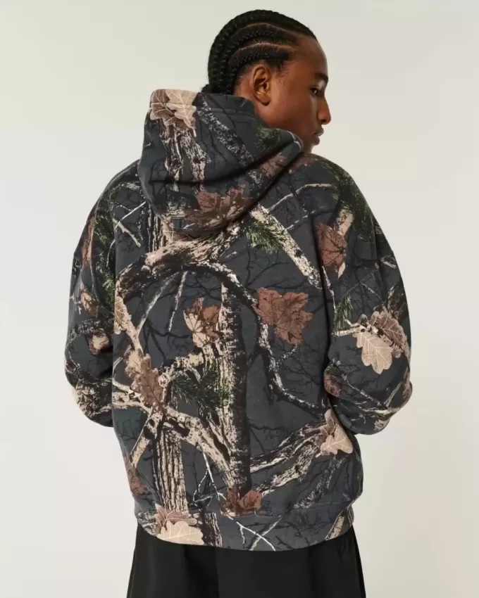 Boxy Camo Hoodie