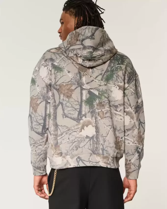Boxy Camo Hoodie