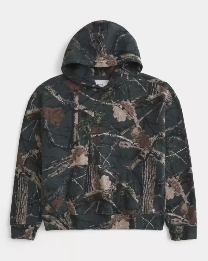 Boxy Camo Hoodie