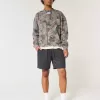 Boxy Camo Logo Crew Sweatshirt