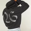Boxy Class of 26 Graphic Zip-Up Hoodie