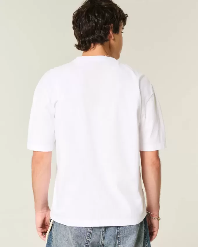 Boxy Crop Heavyweight Crew T-Shirt