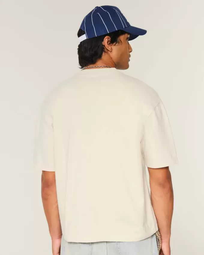 Boxy Crop Heavyweight Crew T-Shirt