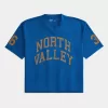 Boxy Crop Mesh North Valley Graphic Jersey