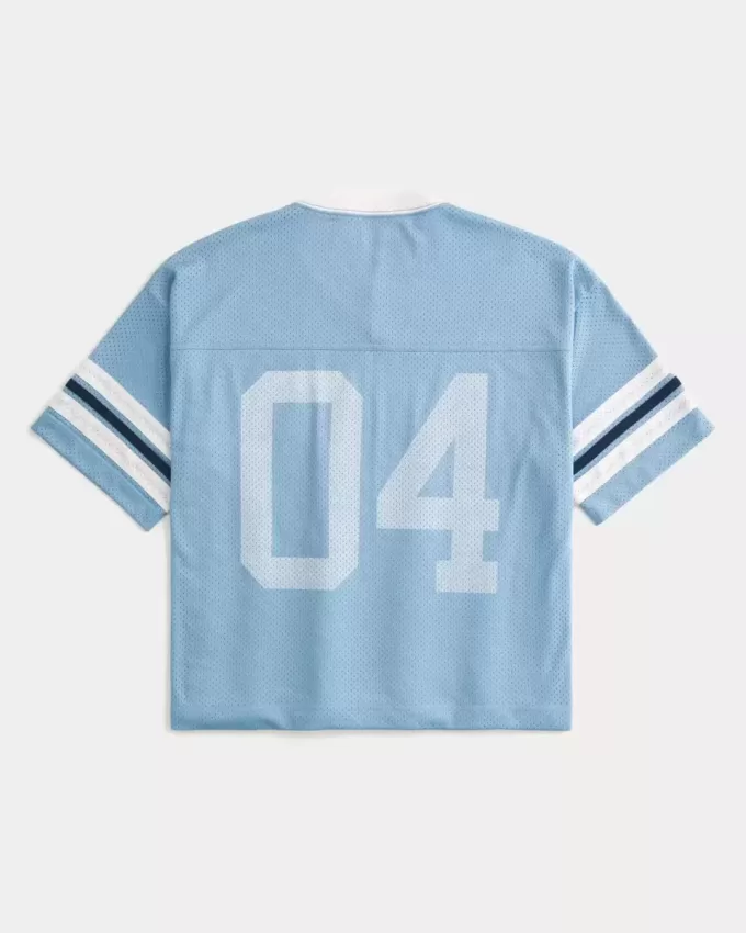 Boxy Crop Number Graphic Jersey