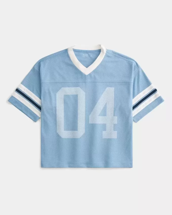Boxy Crop Number Graphic Jersey