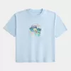 Boxy Crop SpongeBob SquarePants Graphic Tee