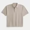 Boxy Crop Washed Polo