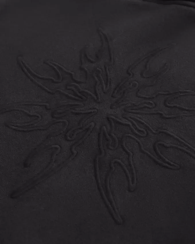 Boxy Embroidered Graphic Hoodie