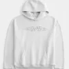 Boxy Flame Graphic Hoodie