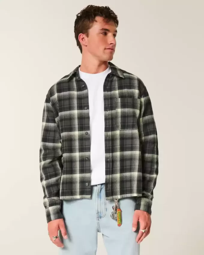 Boxy Flannel Shirt