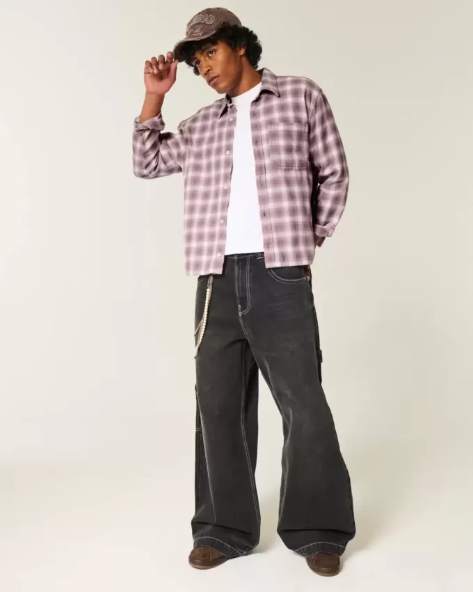 Boxy Flannel Shirt
