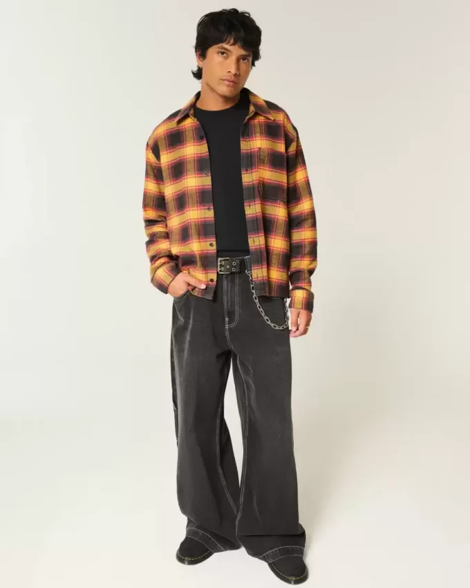 Boxy Flannel Shirt