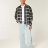 Boxy Flannel Shirt