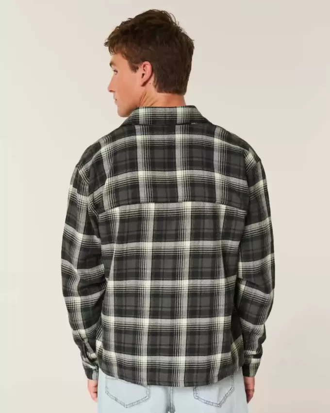 Boxy Flannel Shirt