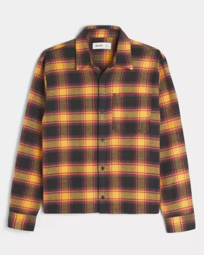 Boxy Flannel Shirt